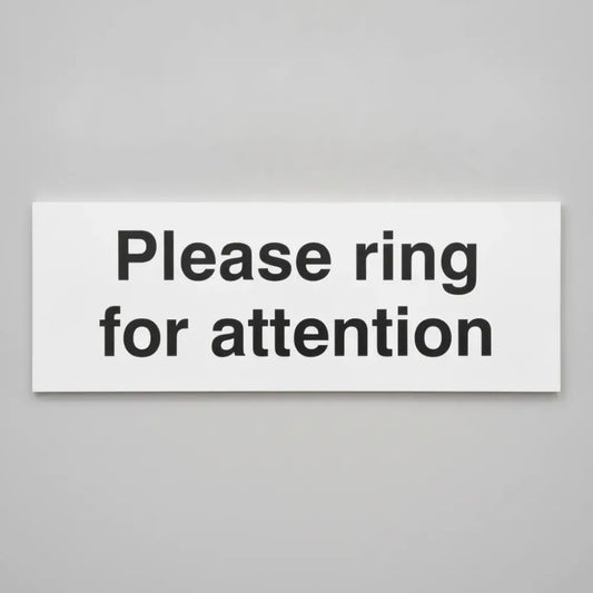 Please ring for attention