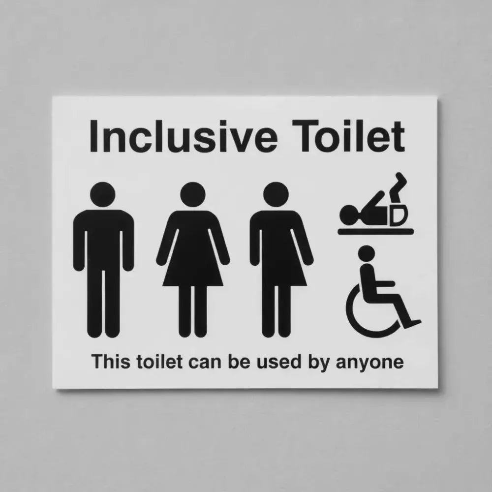 Inclusive toilet This toilet can be used by anyone