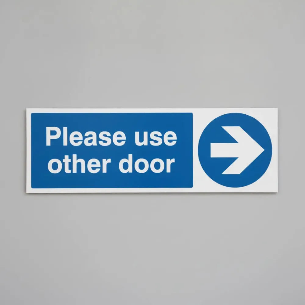 17123G Please use other door > Rigid Plastic (300x100mm) Safety Sign