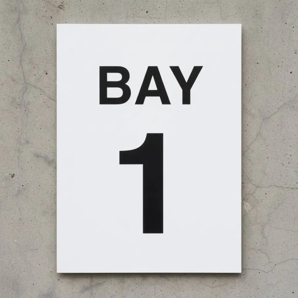 27164P Bay 1 (self adhesive vinyl safety label) Self Adhesive Vinyl (600x400mm) Safety Sign