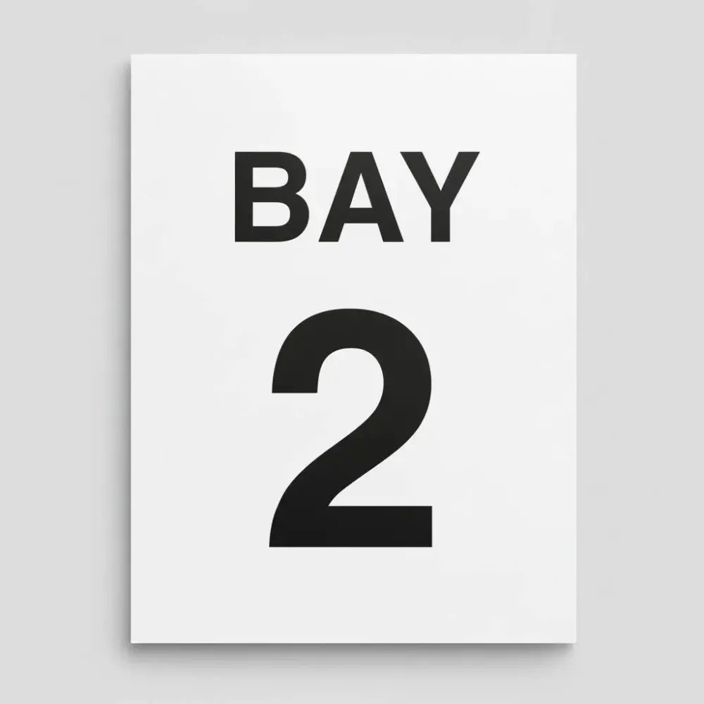 17165K Bay 2 (semi rigid pvc safety sign) Rigid Plastic (400x300mm) Safety Sign