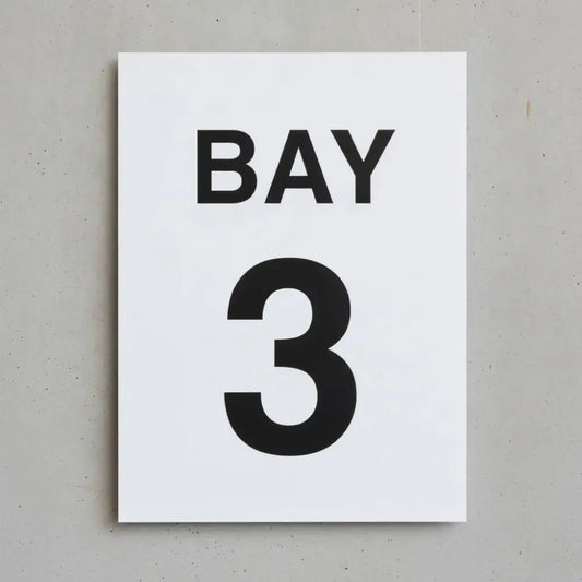 17166P Bay 3 (semi rigid pvc safety sign) Rigid Plastic (600x400mm) Safety Sign