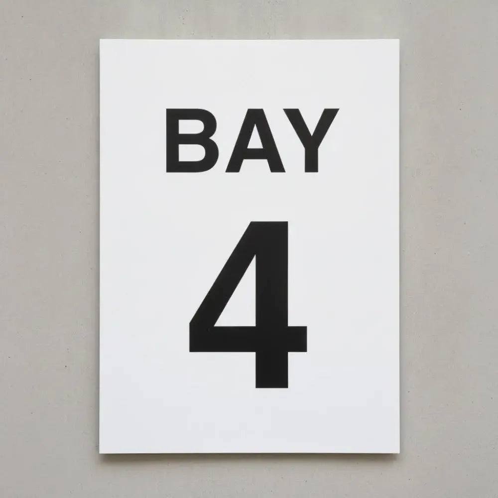27167K Bay 4 (self adhesive vinyl safety label) Self Adhesive Vinyl (400x300mm) Safety Sign