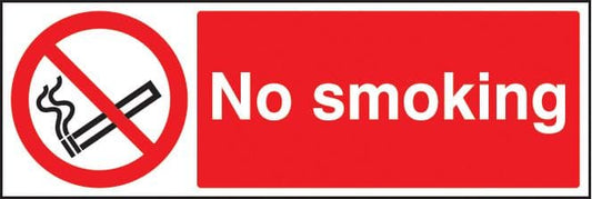73003G No smoking Polycarbonate (300x100mm) Safety Sign