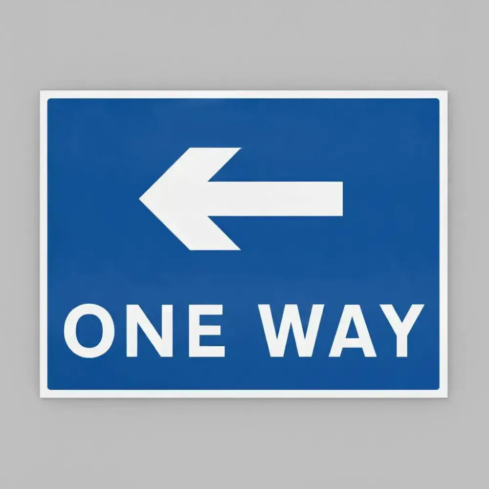 One way arrow left