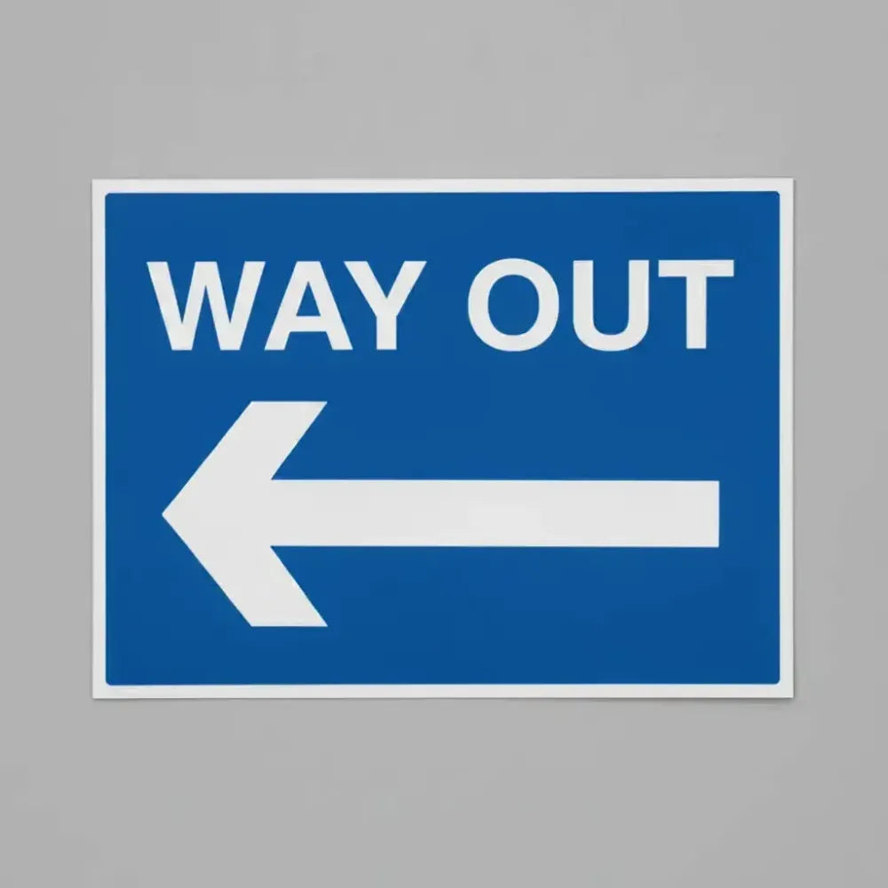 Way out arrow left