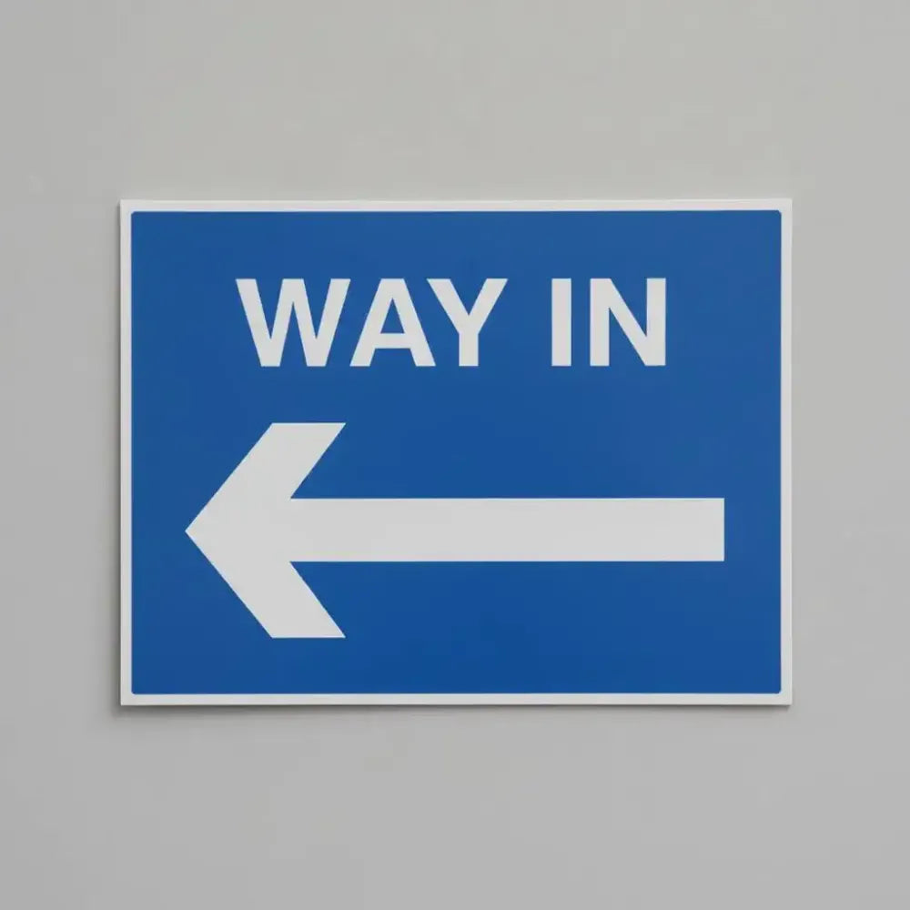 Way in arrow left
