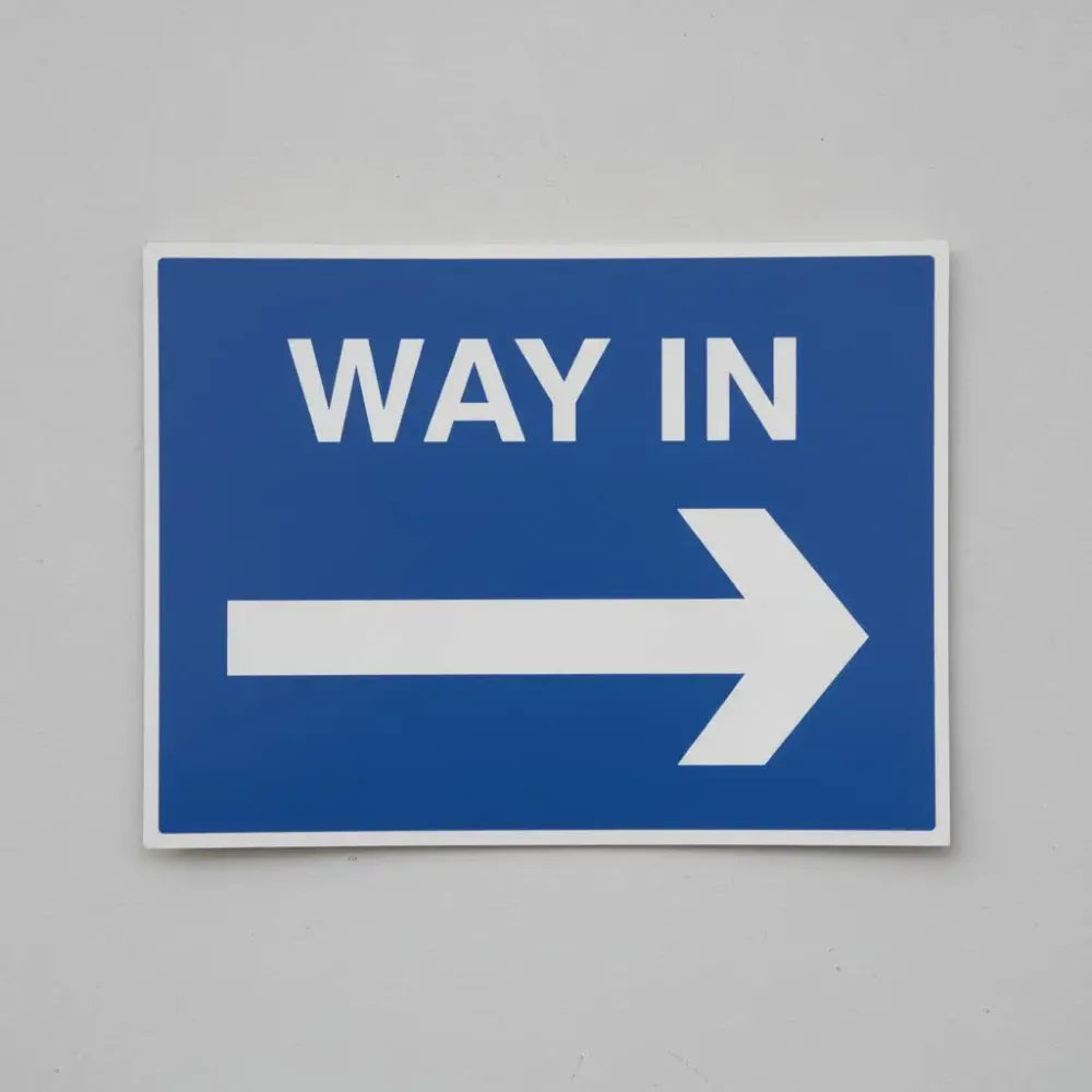 Way in arrow right