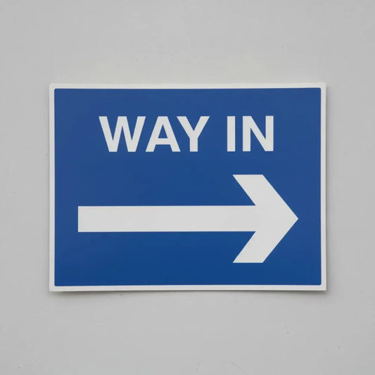 Way in arrow right