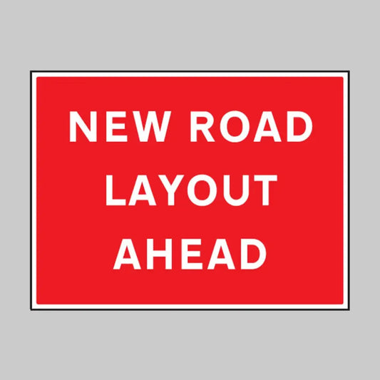 New road layout ahead