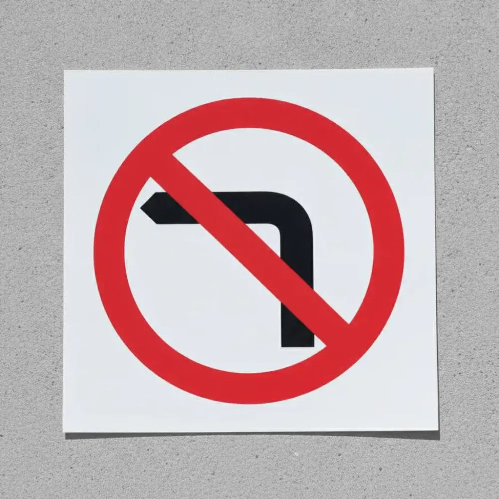 No left turn
