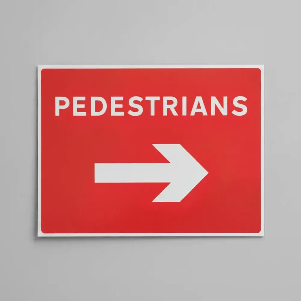Pedestrians arrow right
