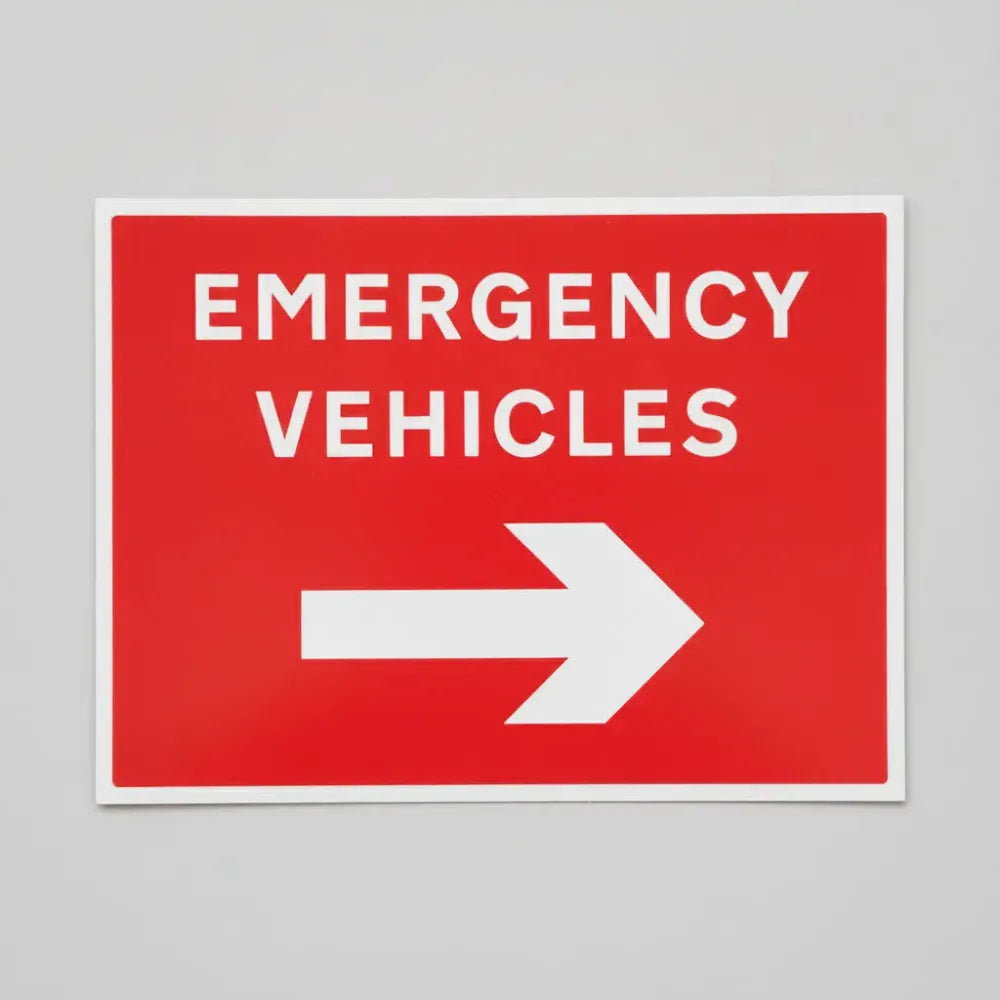 Emergency vehicles arrow right