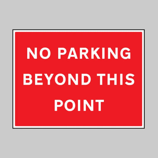 No parking beyond this point