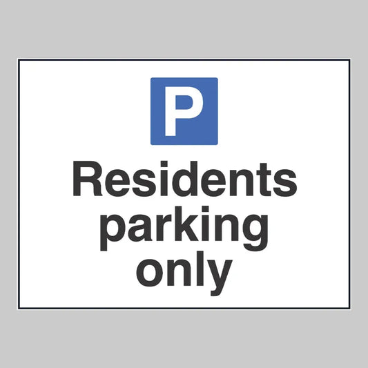 Residents parking only