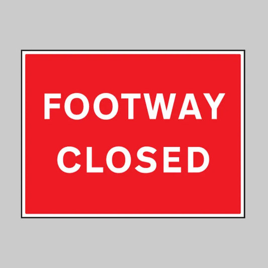 Footway closed