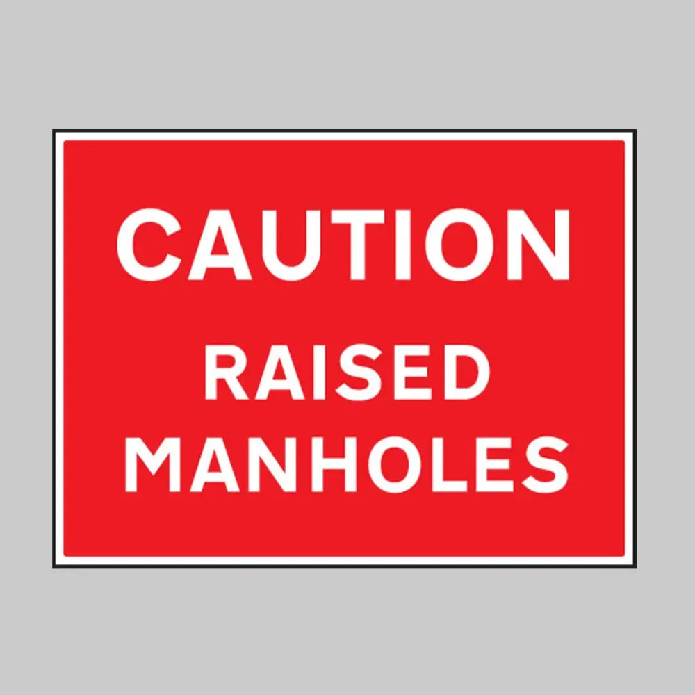 Caution raised manholes