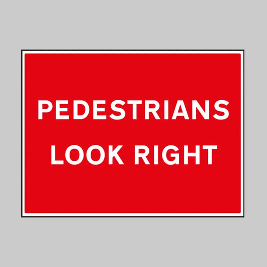 Pedestrians look right