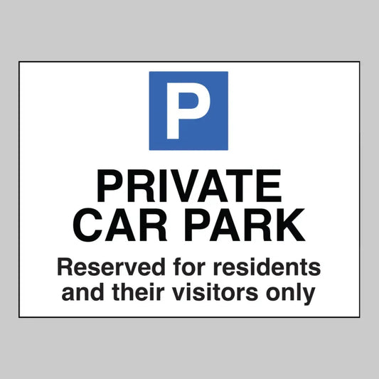 Private car park / residents / visitors only