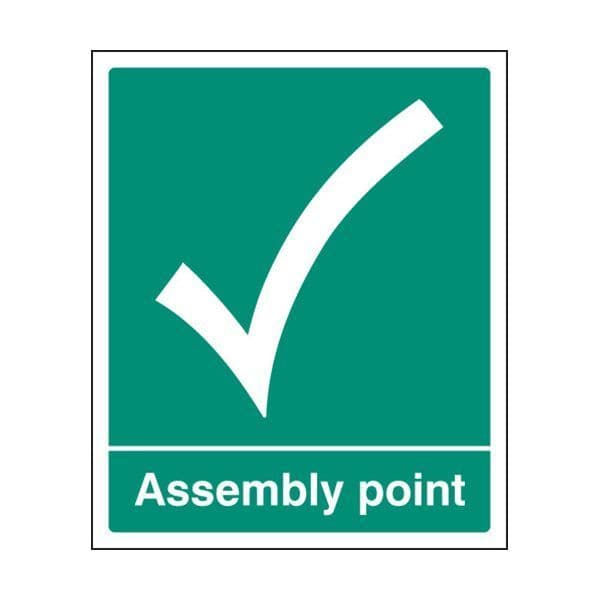 82054Q Assembly point sign - Quick-Fix with SAV Backing (600x450mm)