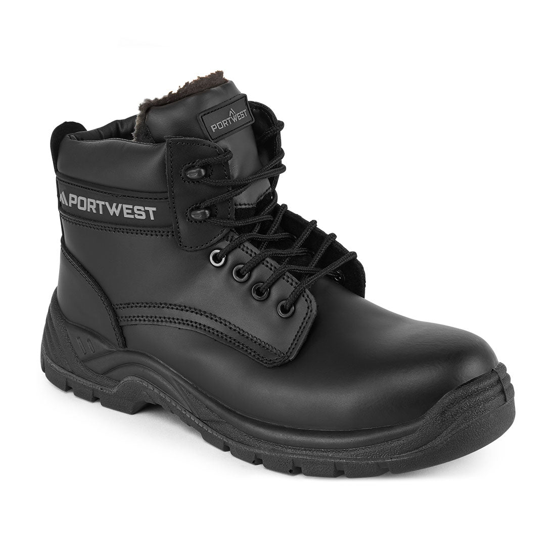 FC12 Composite Leather Winter Ankle Boot S3S SR - Black