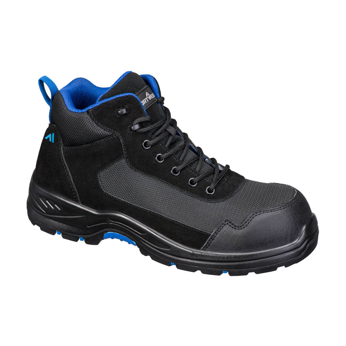 FC22 Composite Textile Suede Mid Boot S3L HRO SR FO - Black/Blue