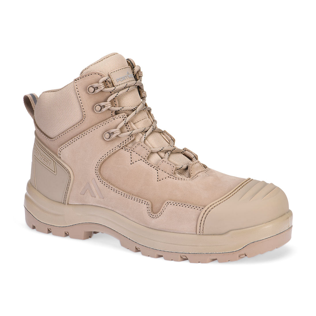 FD04 Composite Nubuck Leather Mid Boot S3S HRO SR FO SC LG - Stone