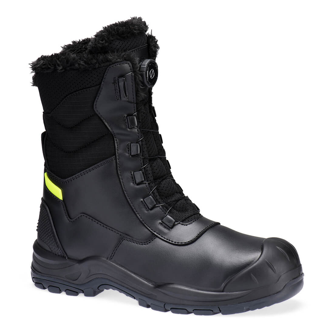 FD05 Steel Leather Winter High Boot S3L SC HRO CI SR - Black