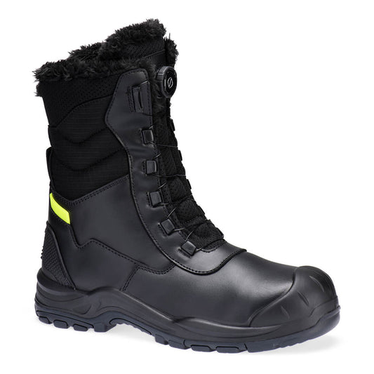 FD05 Steel Leather Winter High Boot S3L SC HRO CI SR - Black
