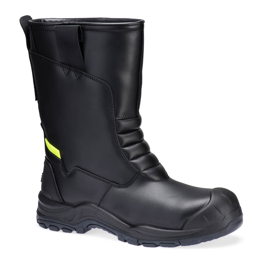 FD07 Steel Leather Winter Rigger Boot S3L SC HRO CI SR - Black