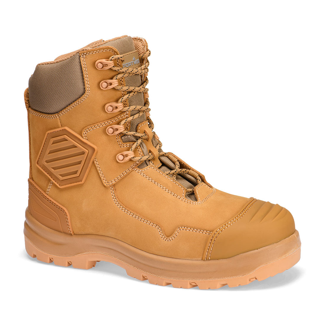 FD22 Composite Leather Shin Boot S3S HRO FO SC HI CI AN LG SR - Wheat