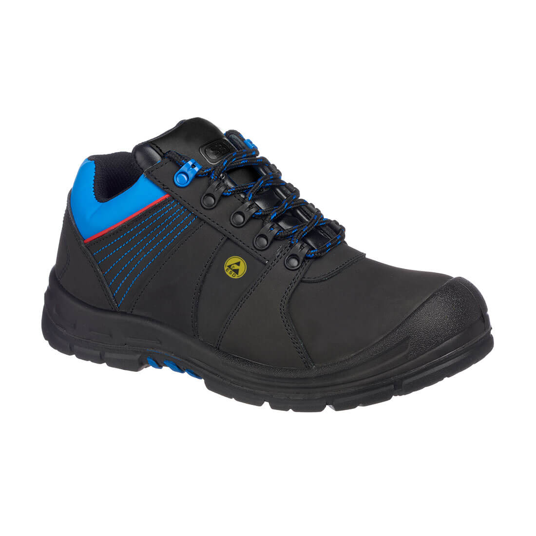 FD27 Composite Action Nubuck Low Shoe S3 ESD HRO SRC - Black/Blue