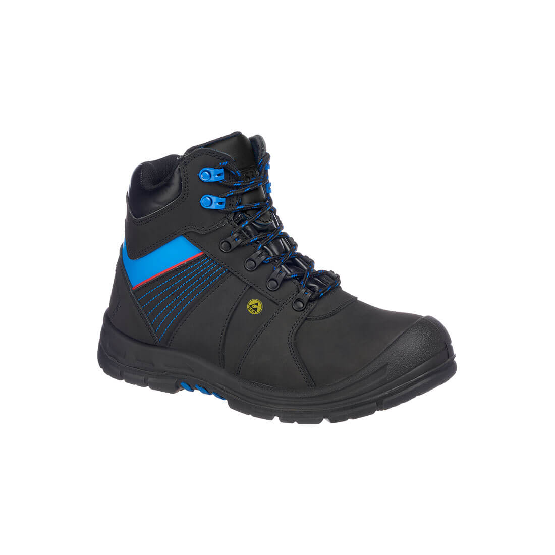 FD37 Composite Action Nubuck Ankle Boot S3 ESD HRO SRC - Black/Blue