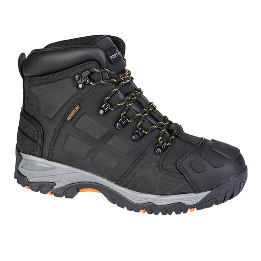 FT05 Steel Leather Ankle Boot S7 HRO CI LG SR SC FO - Black