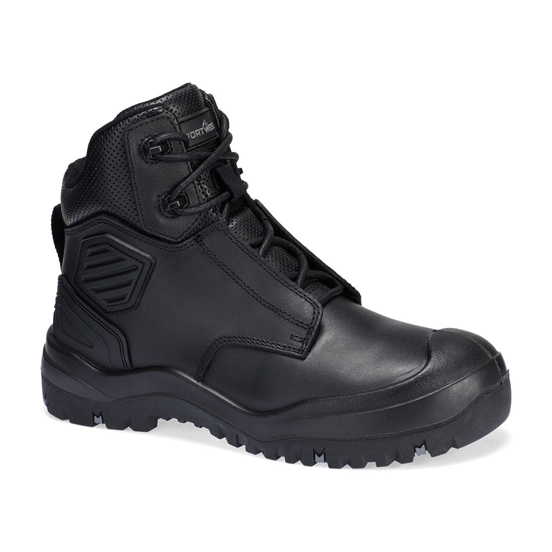 FT30 Steel Leather Ankle Boot S3 SC HRO HI CI LG SR FO - Black