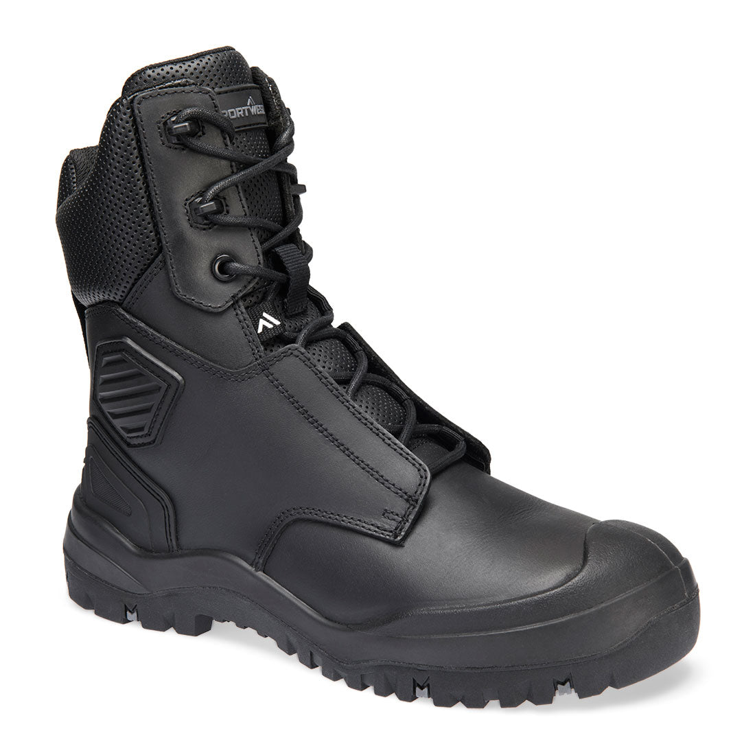 FT31 Steel Leather Shin Boot S3 SC HRO HI CI LG SR FO - Black