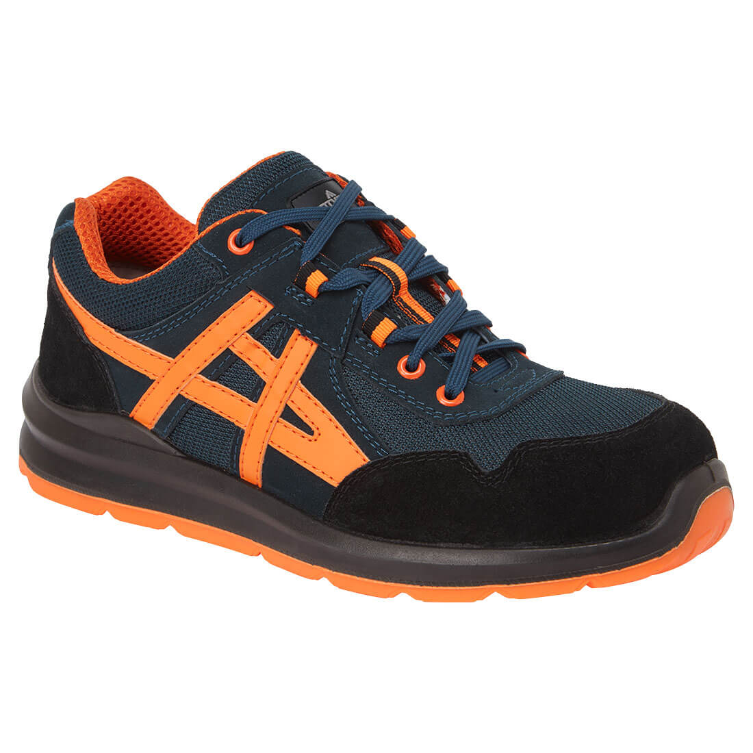 FT50 Steel Leather and Textile Trainer S1 FO SR - Blue