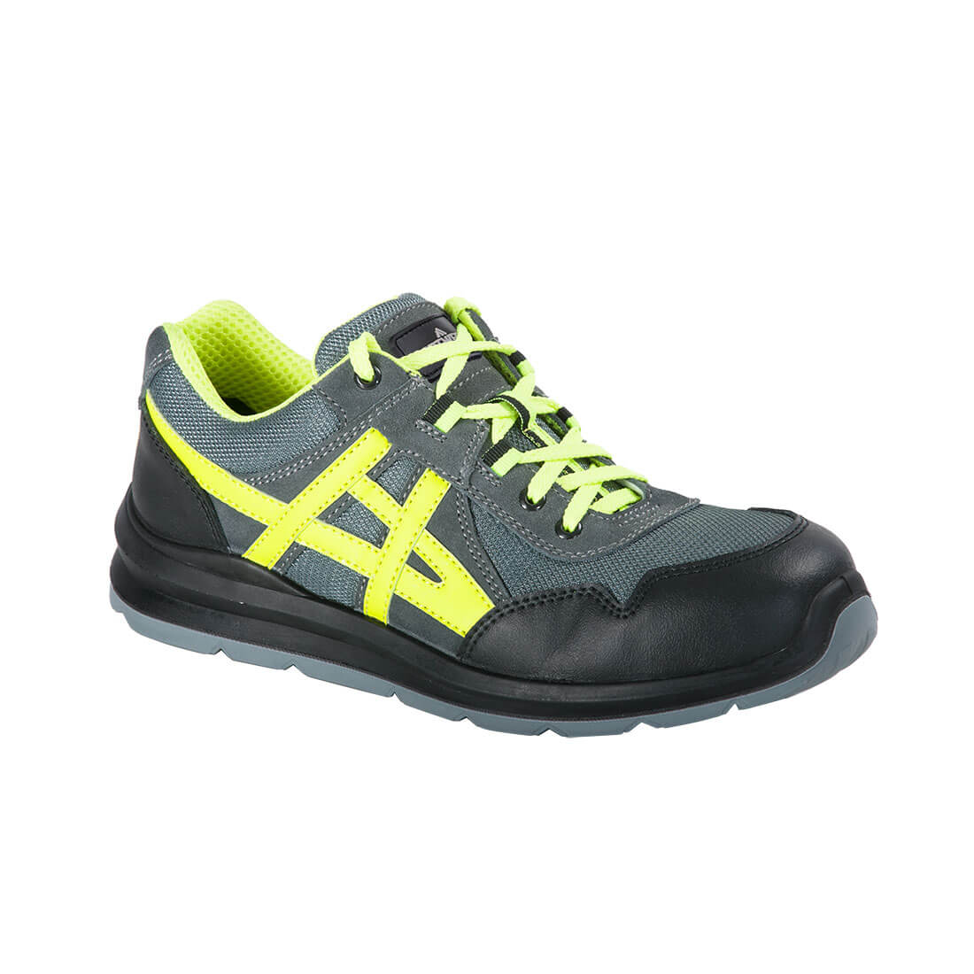 FT50 Steel Leather and Textile Trainer S1 FO SR - Grey