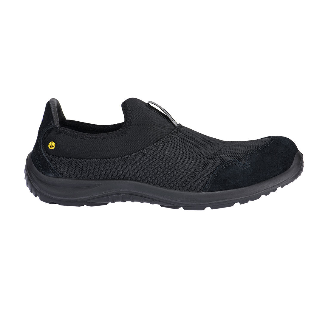 FT55 Steel Textile Slip On Shoe S1P SR FO ESD - Black