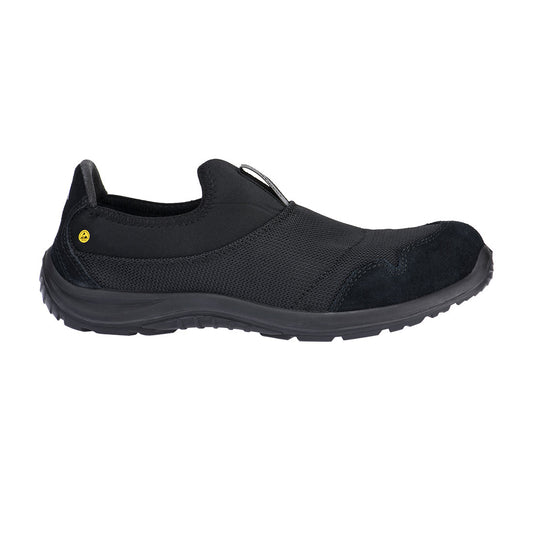 FT55 Steel Textile Slip On Shoe S1P SR FO ESD - Black