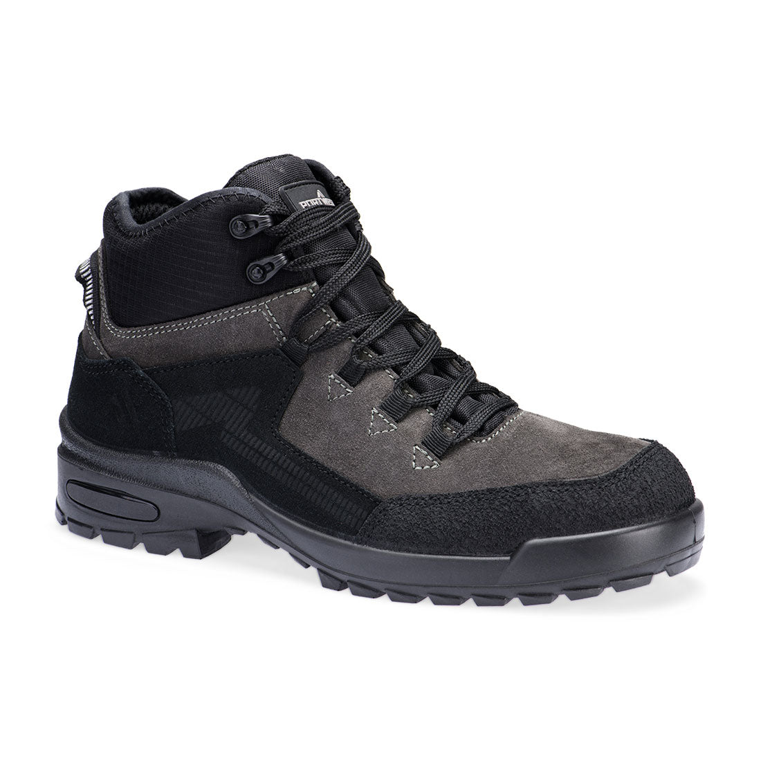 FT72 Steel Suede Ankle Boot S3L CI FO SR - Black/Grey