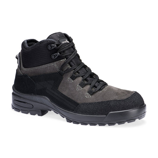 FT72 Steel Suede Ankle Boot S3L CI FO SR - Black/Grey