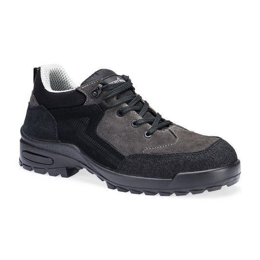 FT73 Steel Suede Leather Low Shoe  S3L CI FO SR - Black/Grey