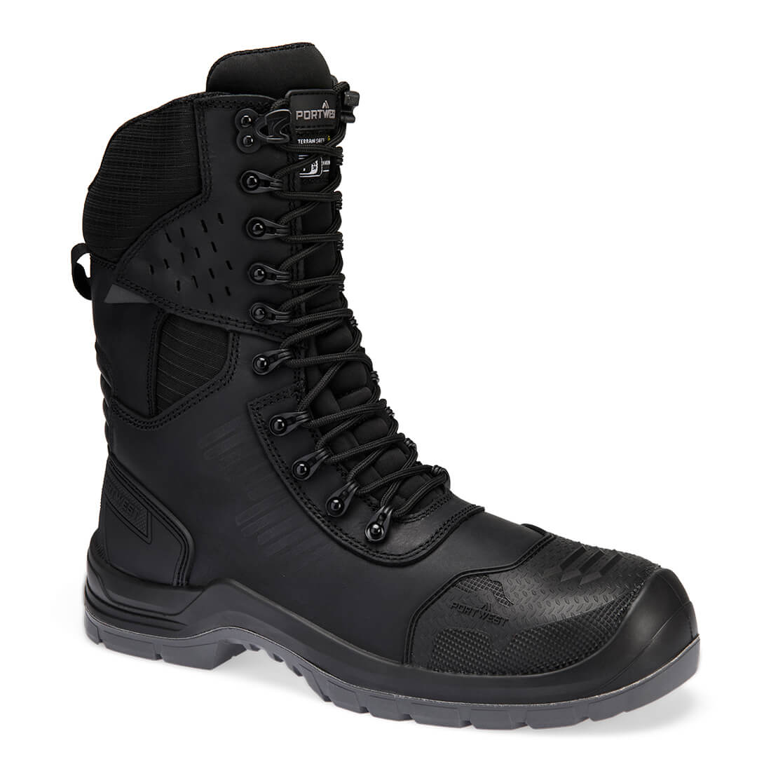 FV03 Composite Leather High Boot S7L ESD HRO LG FO SC CI SR - Black