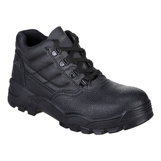 FW10 Steel Split Leather Mid Boot S1P SR - Black
