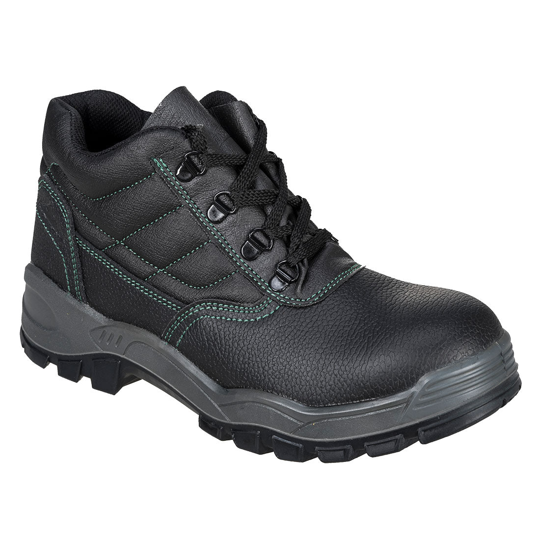 FW21 Steel Split Leather Ankle Boot S1 SR - Black