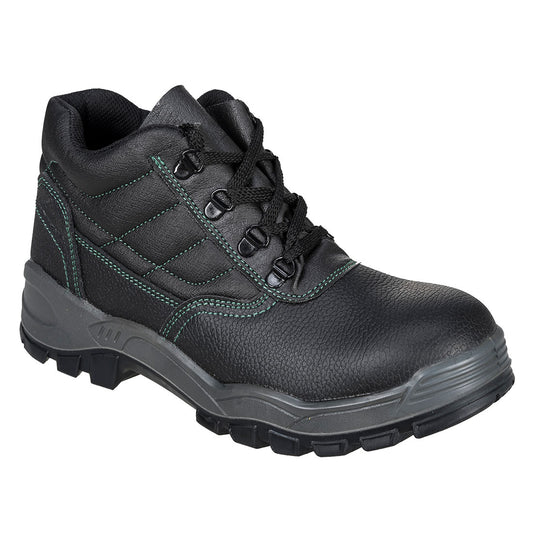 FW21 Steel Split Leather Ankle Boot S1 SR - Black