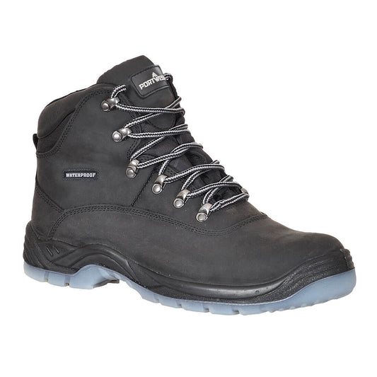 FW57 Steel Leather Ankle Boot S7 FO SR - Black