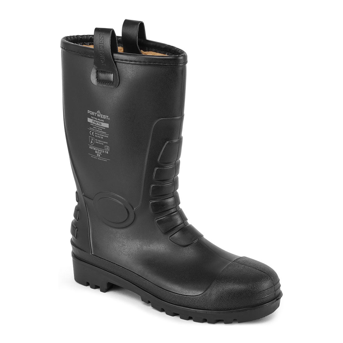 FW75 Steel PVC Rigger Boot S5 FO CI - Black