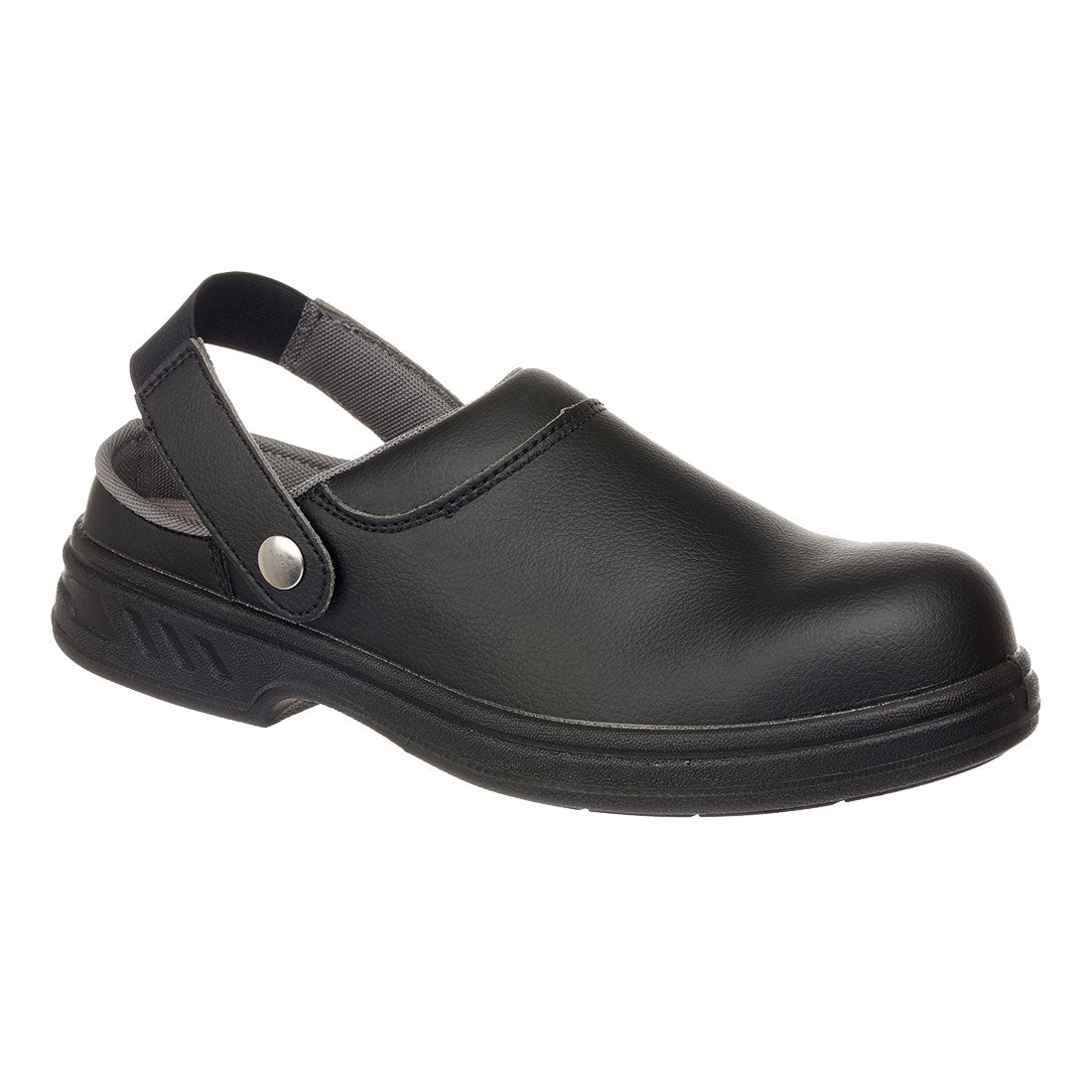 FW82 Steel Microfibre Clog SB FO SR WPA E A - Black